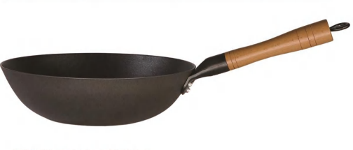 Low-fat texture enamel nonstick cast iron wok