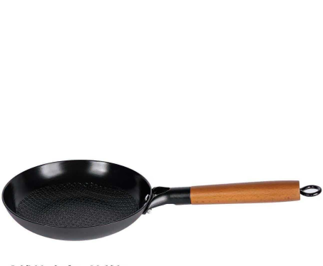 Copper coin texture enameled nonstick frying pan