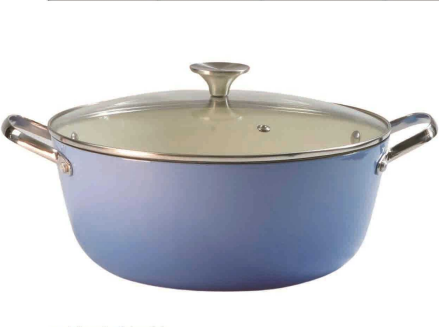 Color enameled cast iron Deep Casserole
