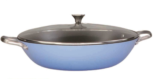 Enamel & Pre-seasoned cast iron shallow casserole