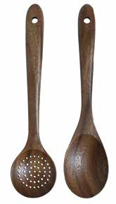 Wood kitchen utensils
