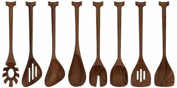 Wood kitchen utensils
