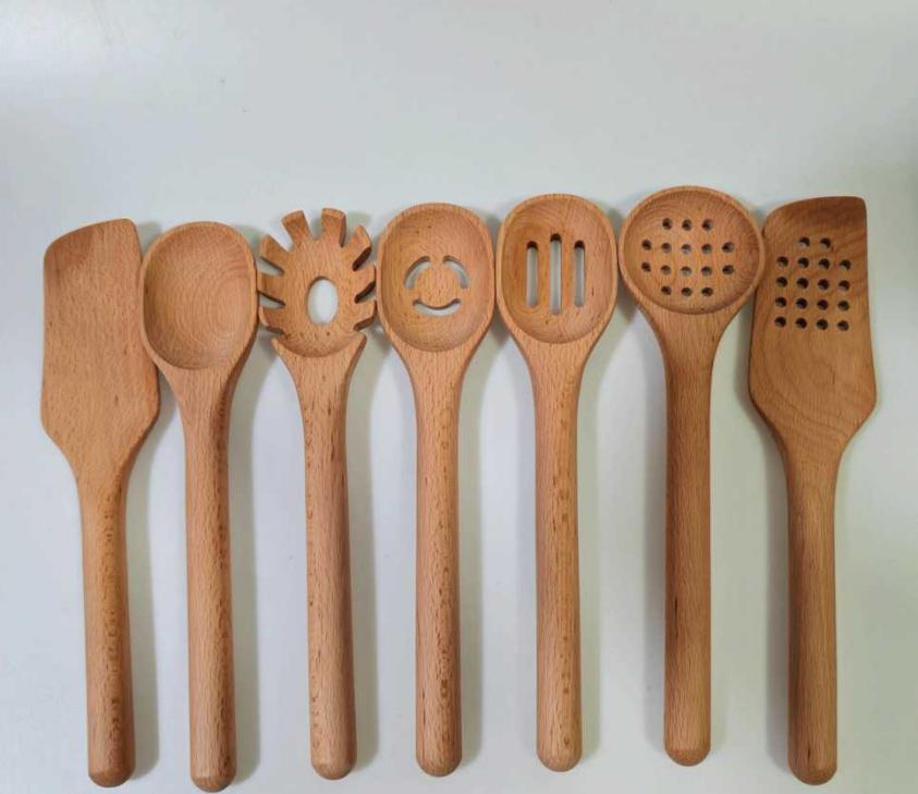 Wood kitchen utensils  