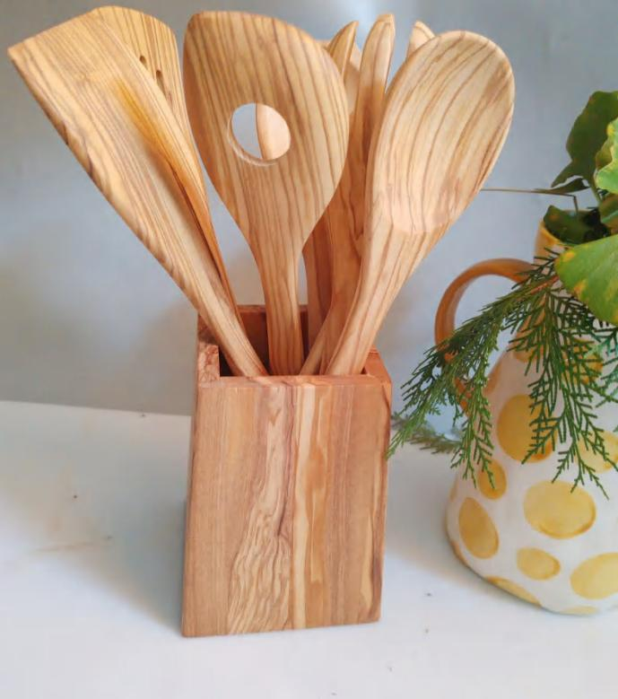 Wood kitchen utensils