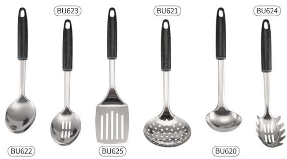 Stainless steel kitchen utensils 