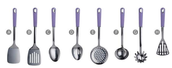 Stainless steel kitchen utensils