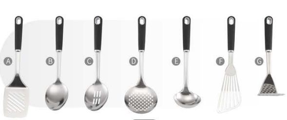 Stainless steel kitchen utensils 