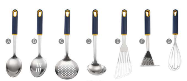 Stainless steel kitchen utensils