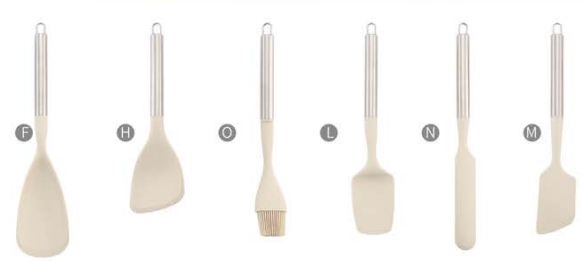 Silicone kitchen utensils