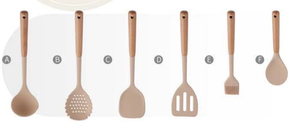 Silicone kitchen utensils 