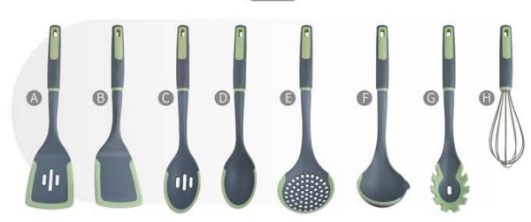 Silicone kitchen utensils 