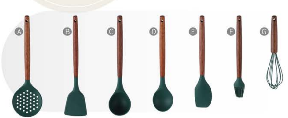 Silicone kitchen utensils 