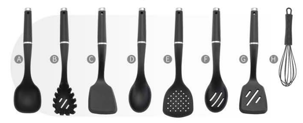 Silicone kitchen utensils 