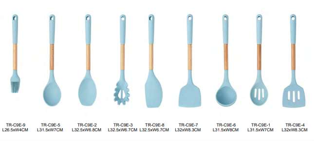 Silicone kitchen utensils