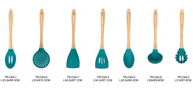 Silicone kitchen utensils