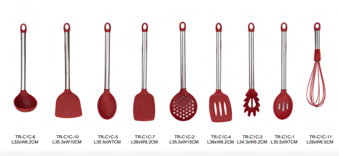 Silicone kitchen utensils 