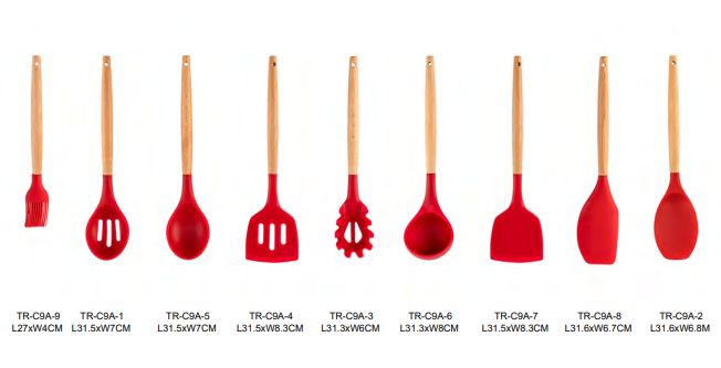 Silicone kitchen utensils 