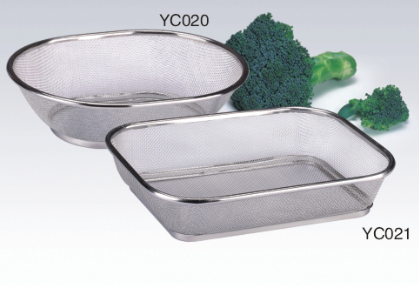 Stainless Steel Square/Elipes Mesh Basket