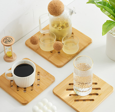 Bamboo coasters