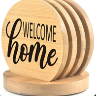 Bamboo coasters