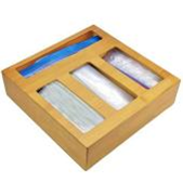 Ziplock bag storage organizers 