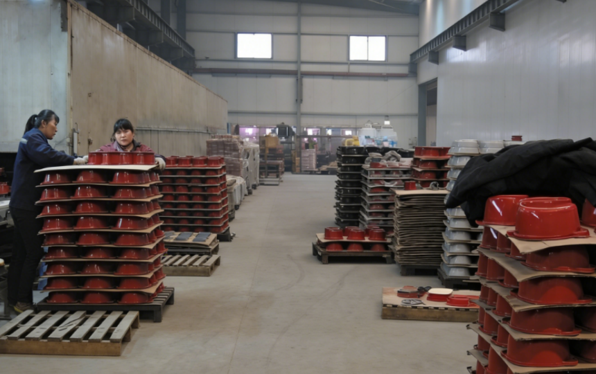 Finished product storage and sorting workshop